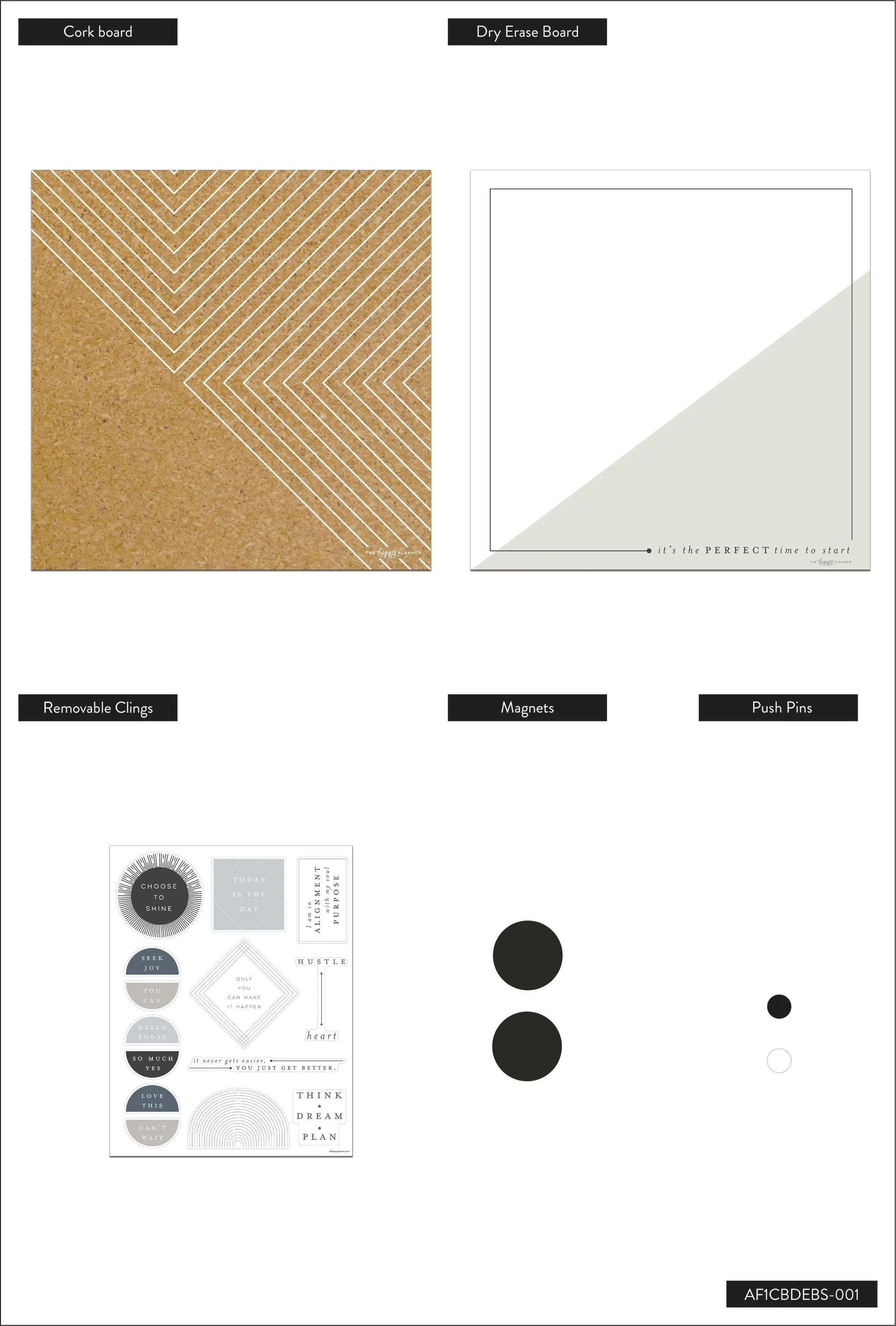 Align Cork Board and Dry Erase Board Set - Image 5