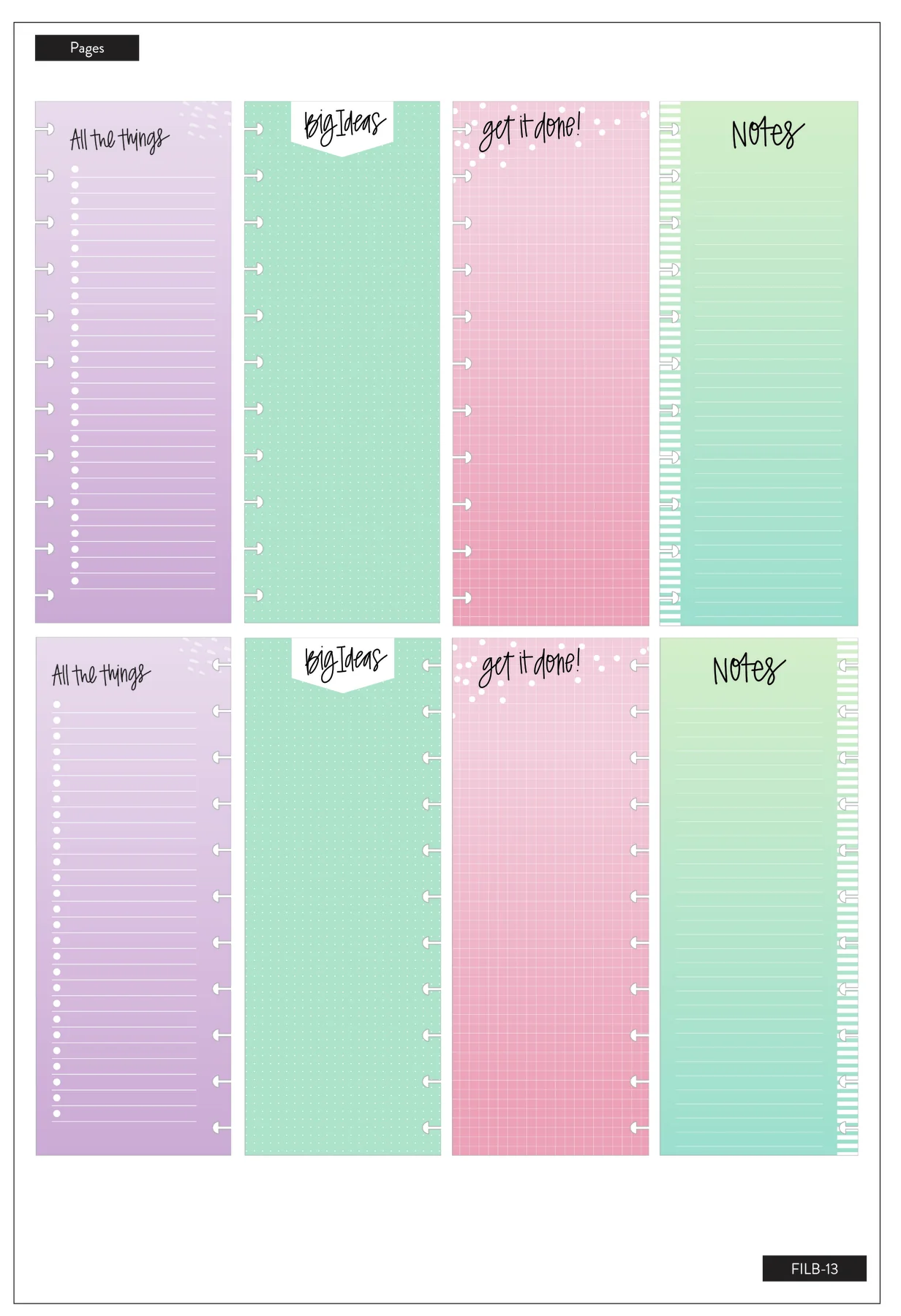 All the Things - Assorted Half Sheet Big Filler Paper - 60 Sheets - Image 4