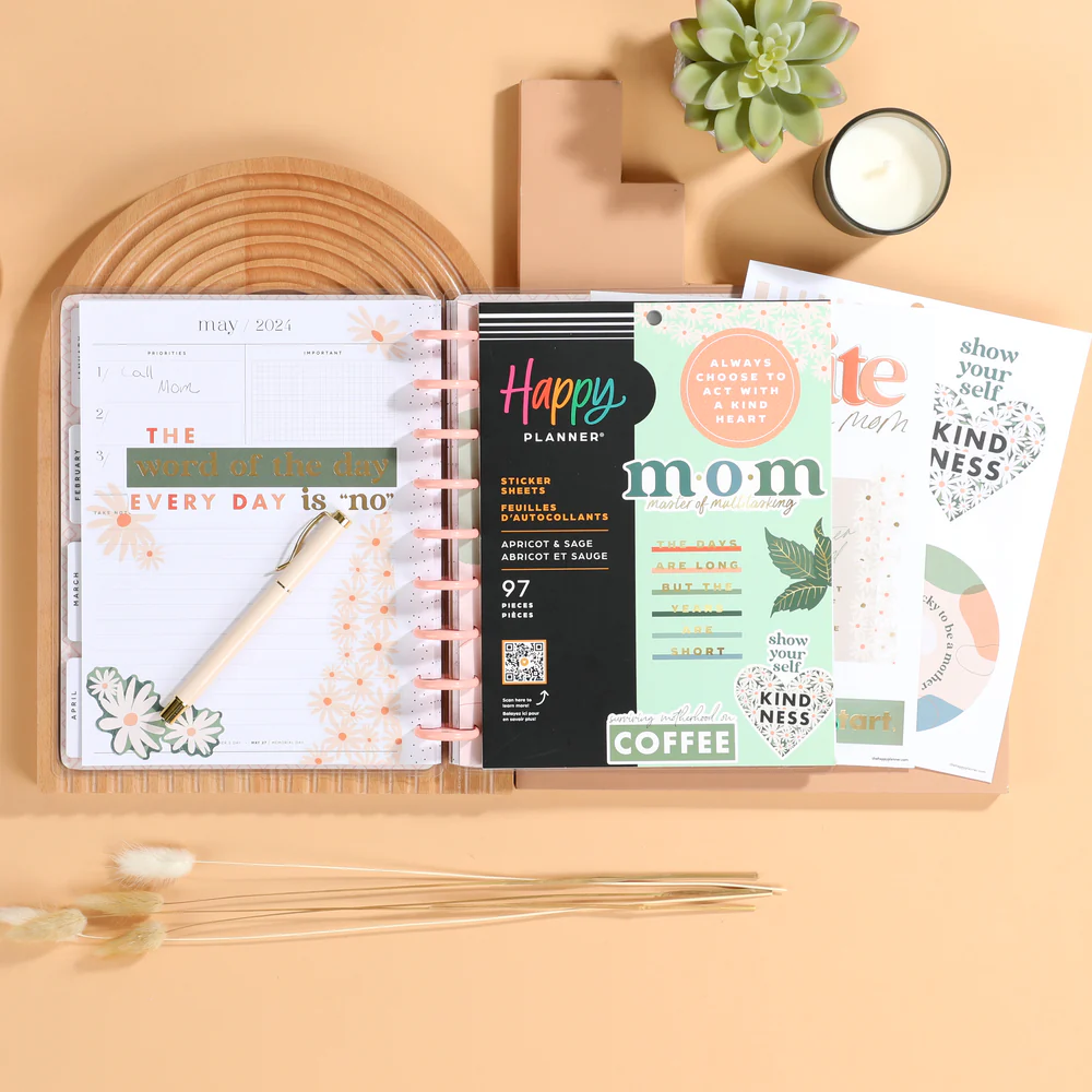 Apricot & Sage Mom - Large Value Pack Stickers - Image 3