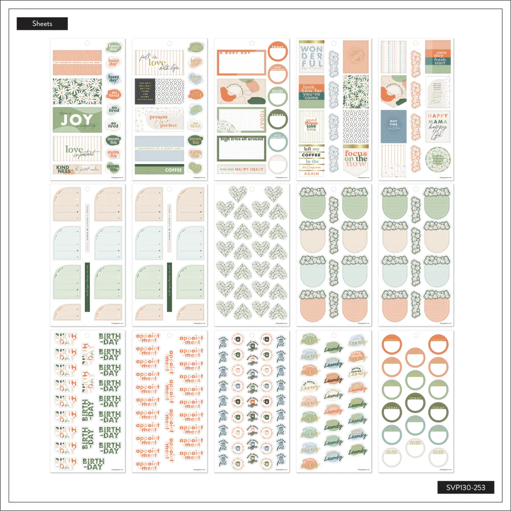 Apricot & Sage Mom - Value Pack Stickers - Image 6
