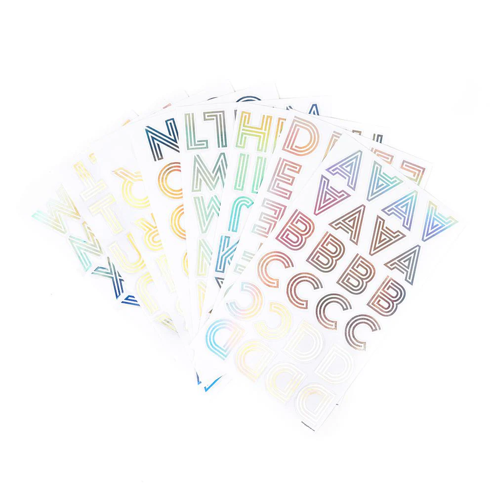 Art Deco Rainbow Alphabet Stickers - Image 2