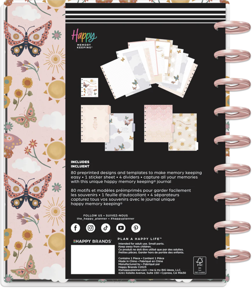 Beloved Butterflies Baby - Classic Happy Memory Keeping Photo Journal - 80 Sheets - Image 12
