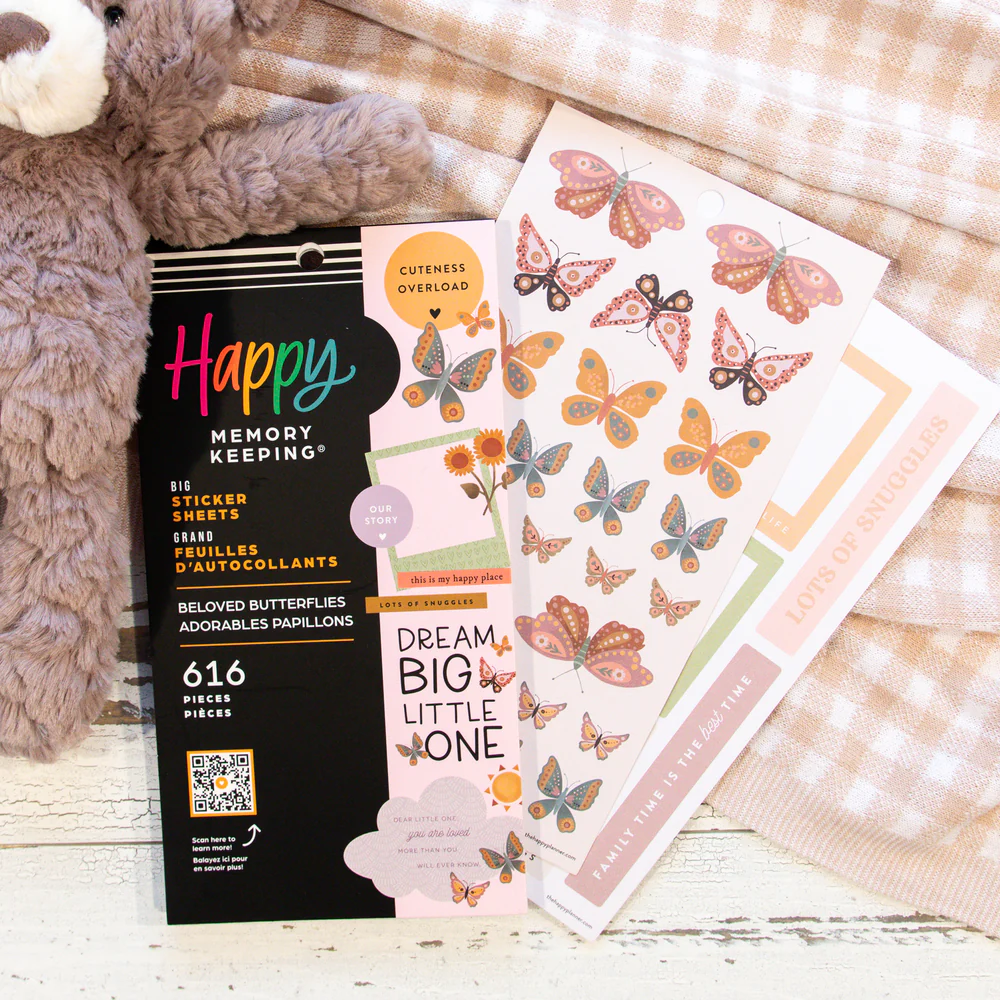 Beloved Butterflies Baby  - Value Pack Stickers - Big - Image 3