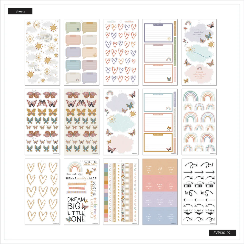 Beloved Butterflies Baby  - Value Pack Stickers - Big - Image 5