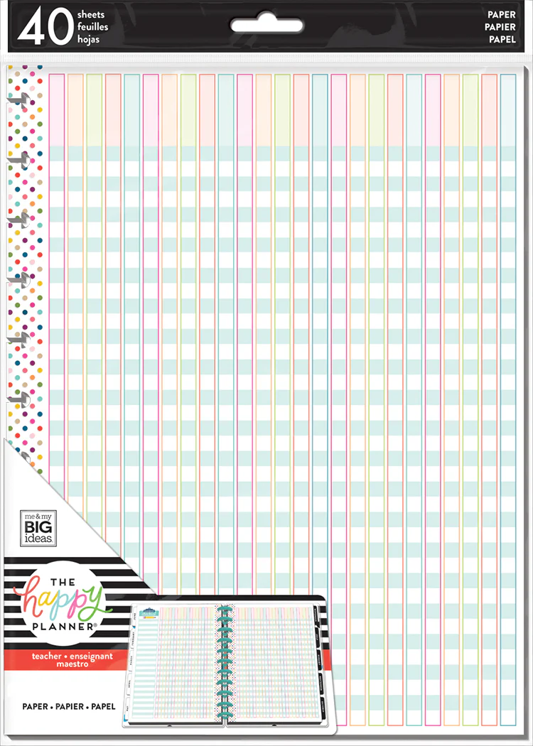 BIG Note Paper - Teacher Checklist