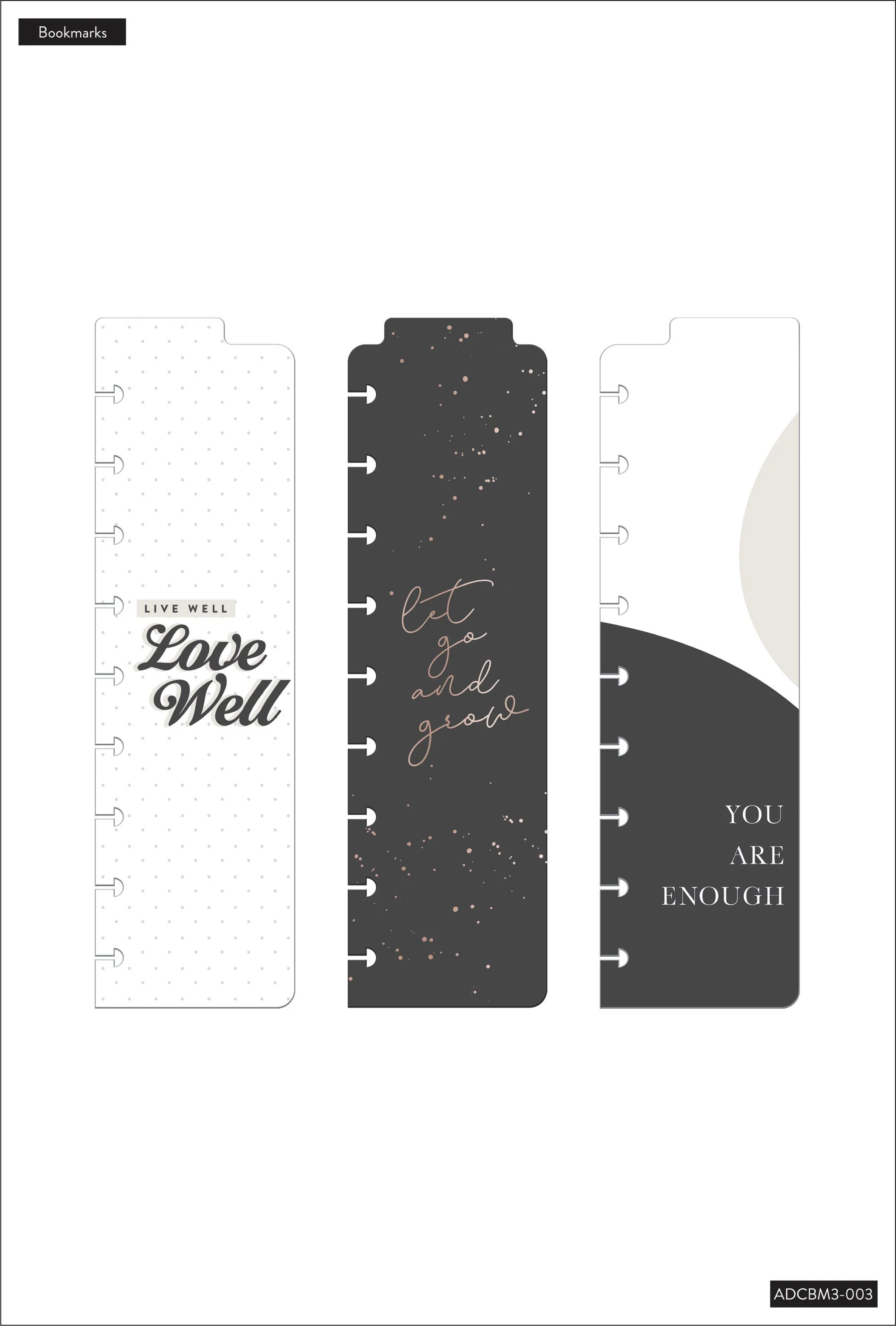 Black and White Classic Bookmarks - 3 Pack - Image 4