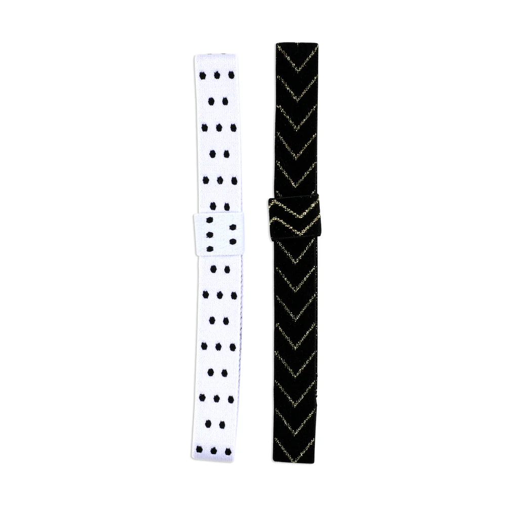 Black & White Elastic Band Pen Holder - 2 Pack - Image 4