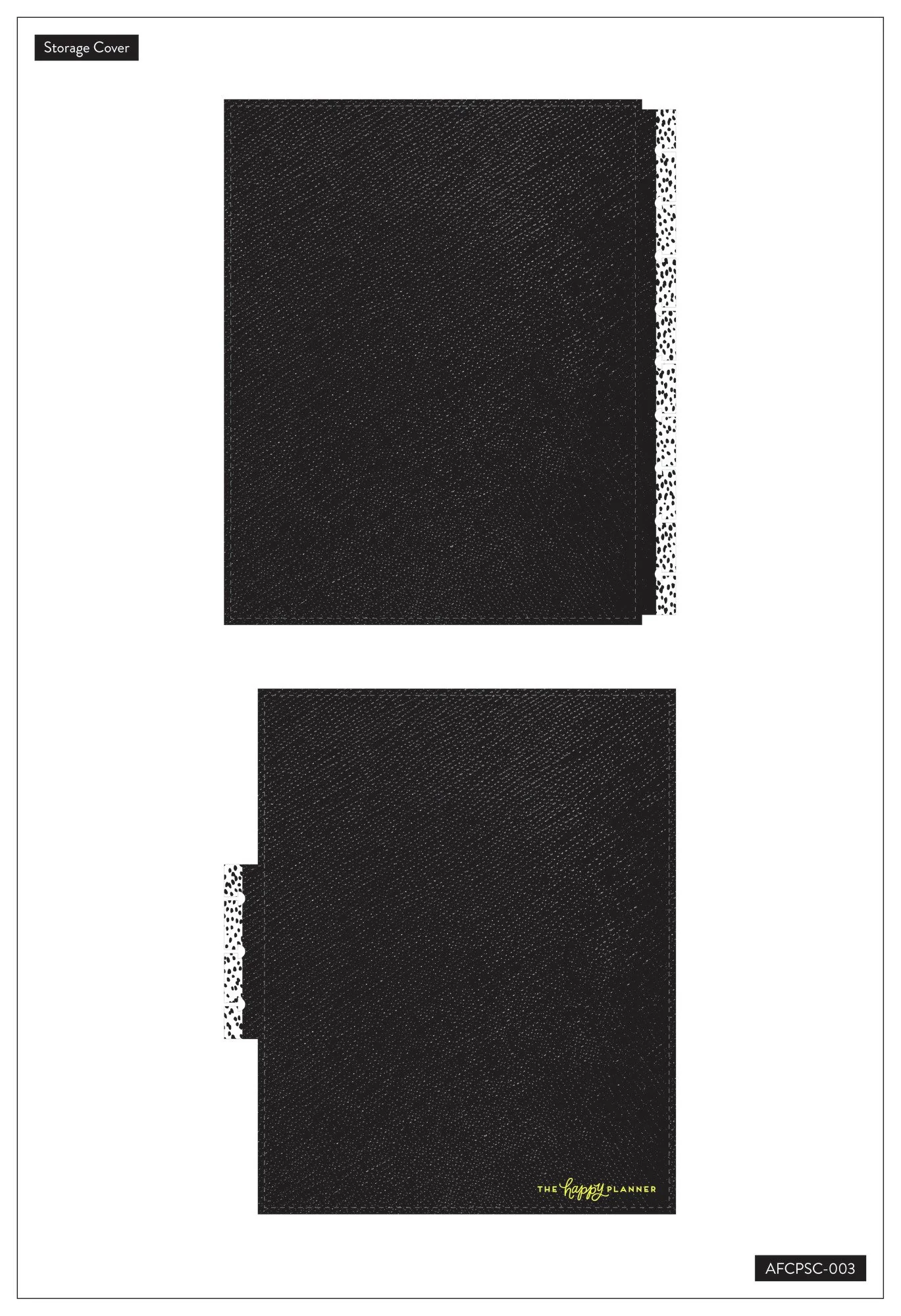 Black Dots Classic Planner Storage Cover - Image 5