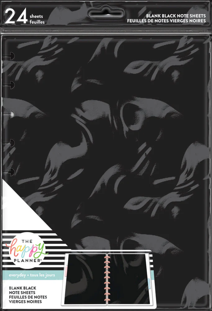 Everyday Black Classic Filler Paper - Blank Paper - 24 Sheets - Image 4