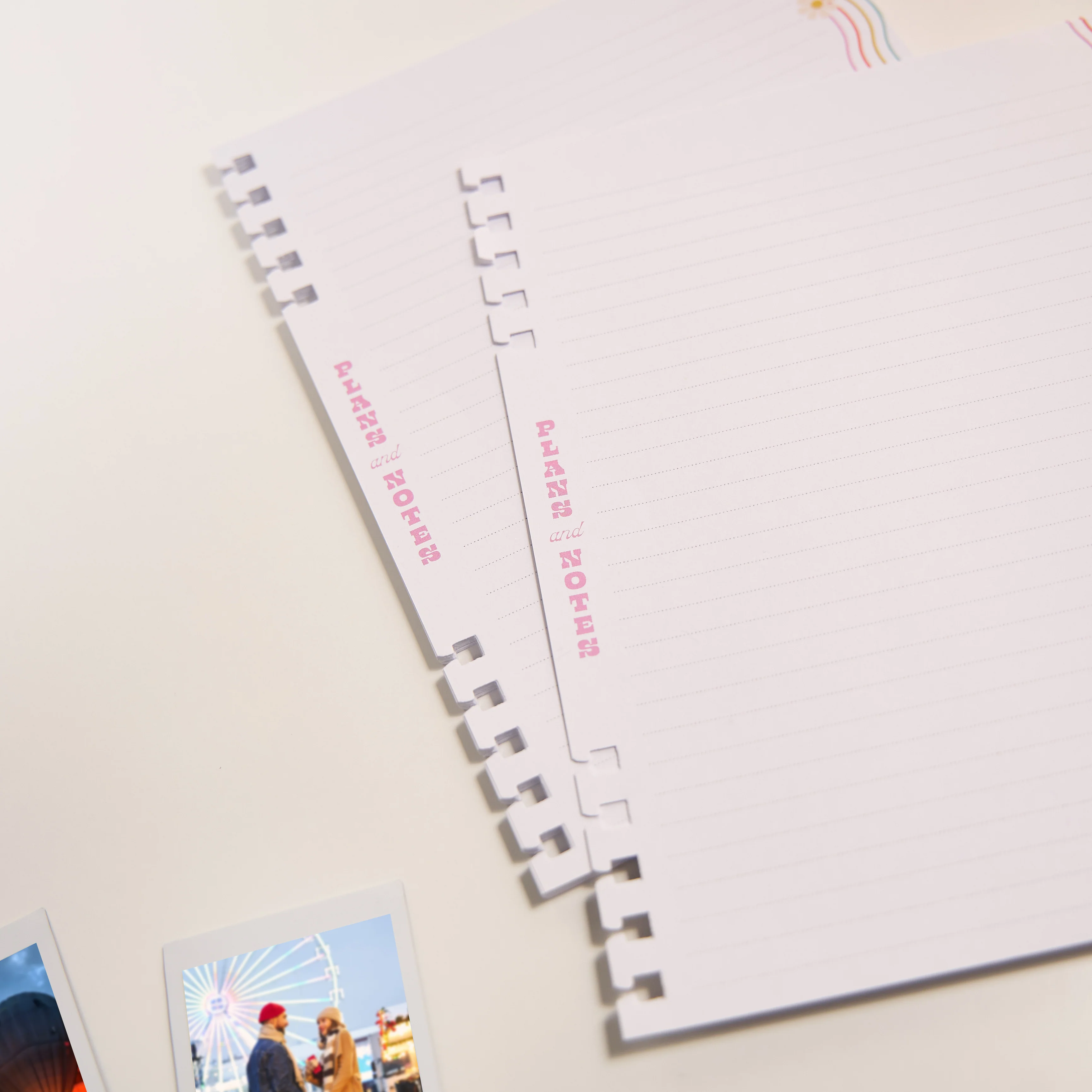 Blooming Brights - Dotted Lined Classic Customizable Spiral Filler Paper - 40 Sheets - Image 3