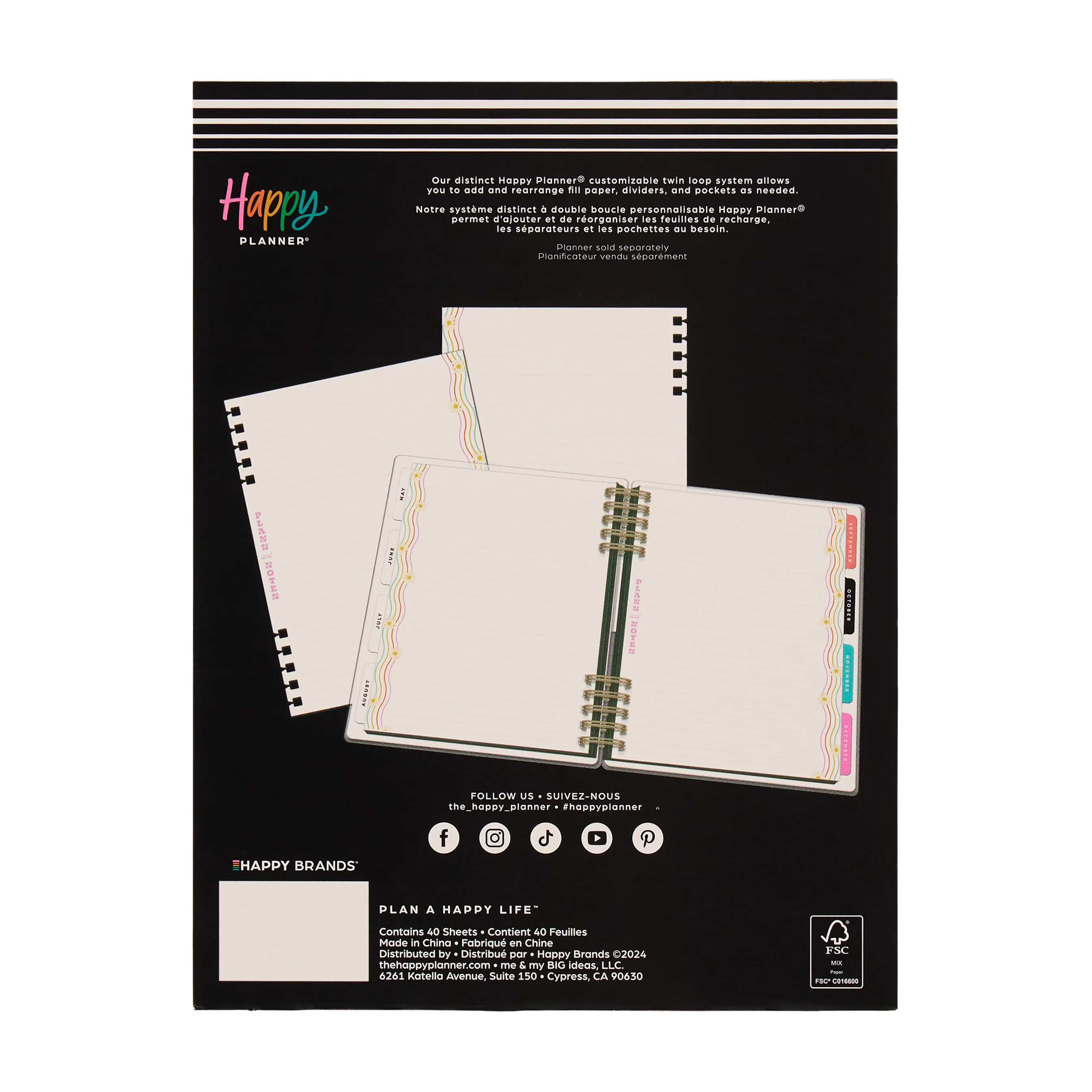 Blooming Brights - Dotted Lined Classic Customizable Spiral Filler Paper - 40 Sheets - Image 9