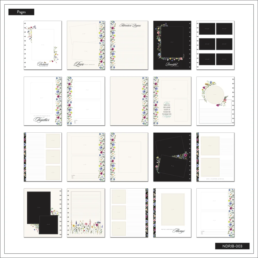 Blooming Elegance Wedding  - DELUXE Big Happy Memory Keeping Wedding Photo Journal - 80 Sheets - Image 11