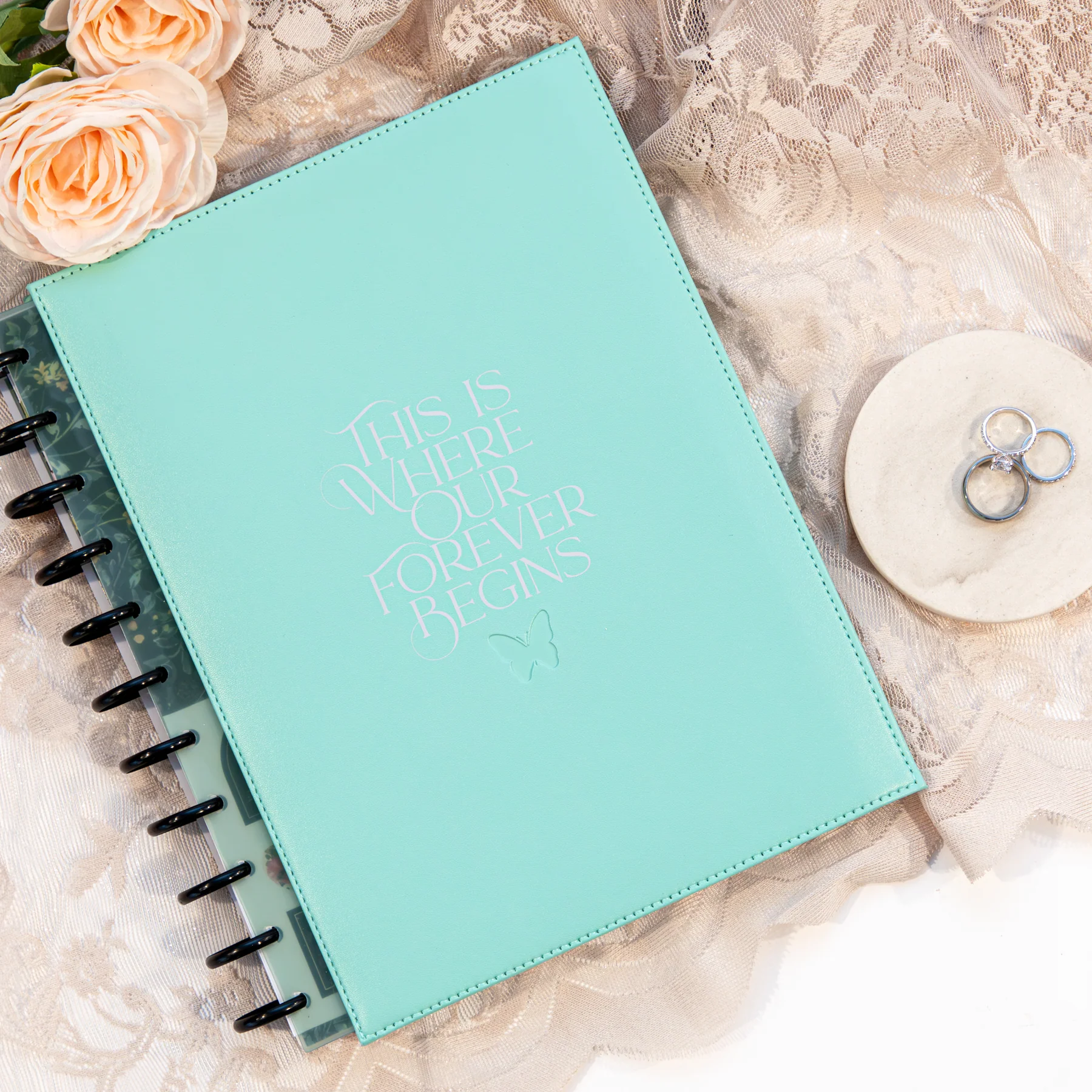 Blooming Elegance Wedding  - DELUXE Big Happy Memory Keeping Wedding Photo Journal - 80 Sheets - Image 4