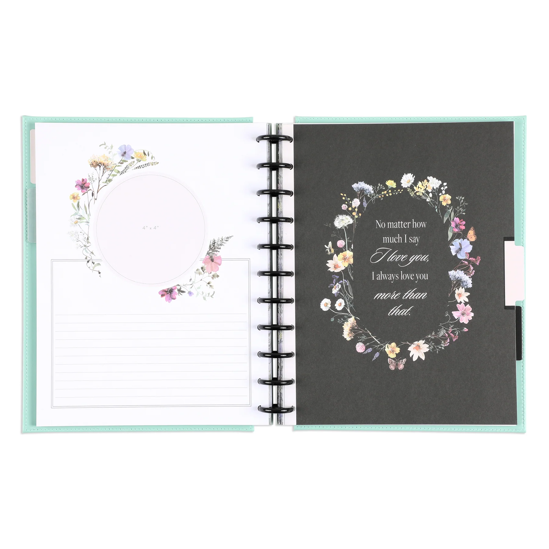 Blooming Elegance Wedding  - DELUXE Big Happy Memory Keeping Wedding Photo Journal - 80 Sheets - Image 5