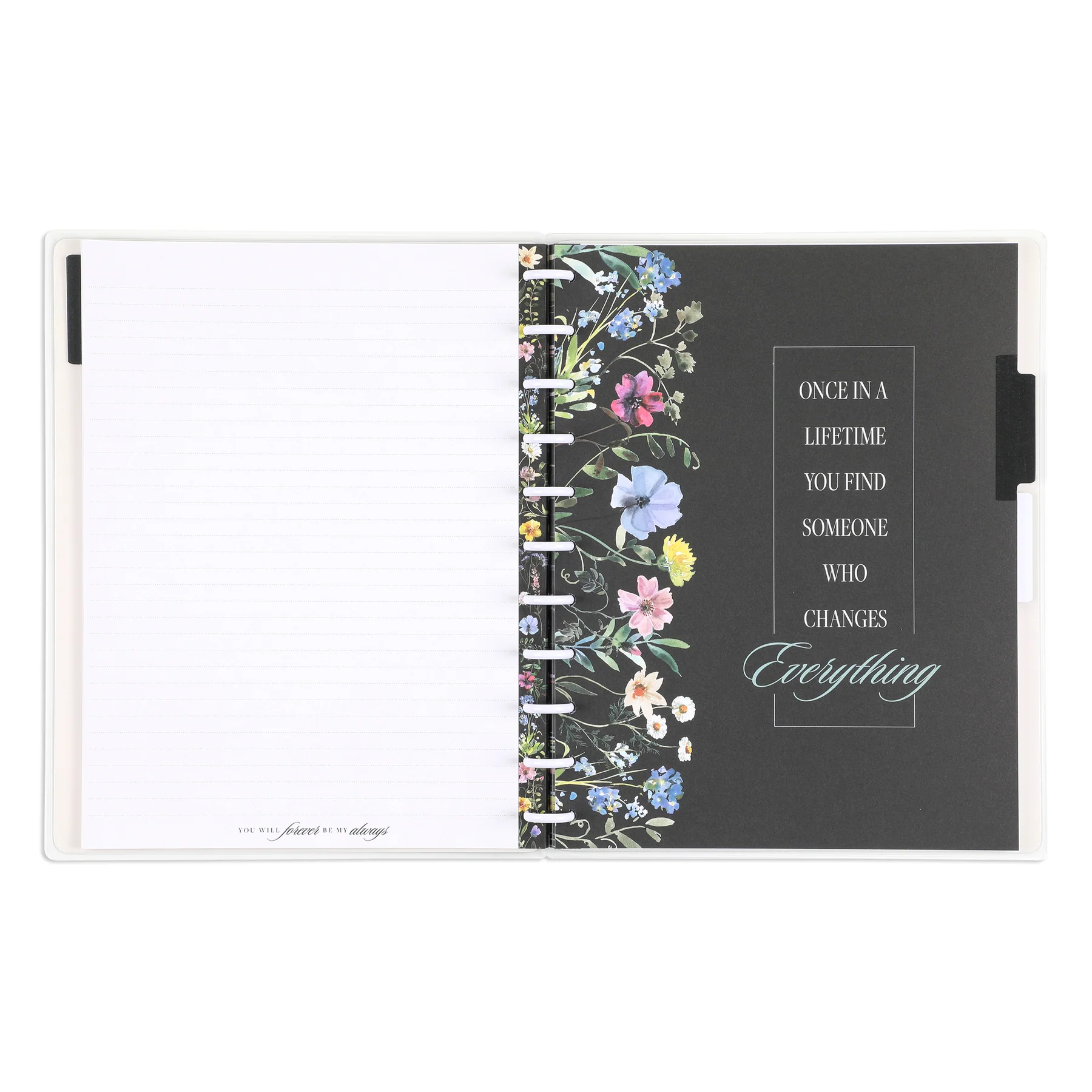 Blooming Elegance Wedding - Dotted Lined Big Notebook - 60 Sheets - Image 4