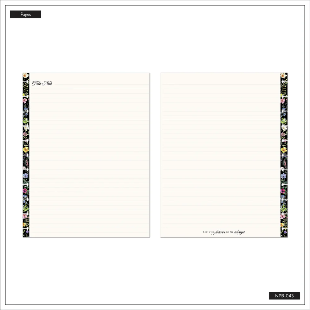 Blooming Elegance Wedding - Dotted Lined Big Notebook - 60 Sheets - Image 7