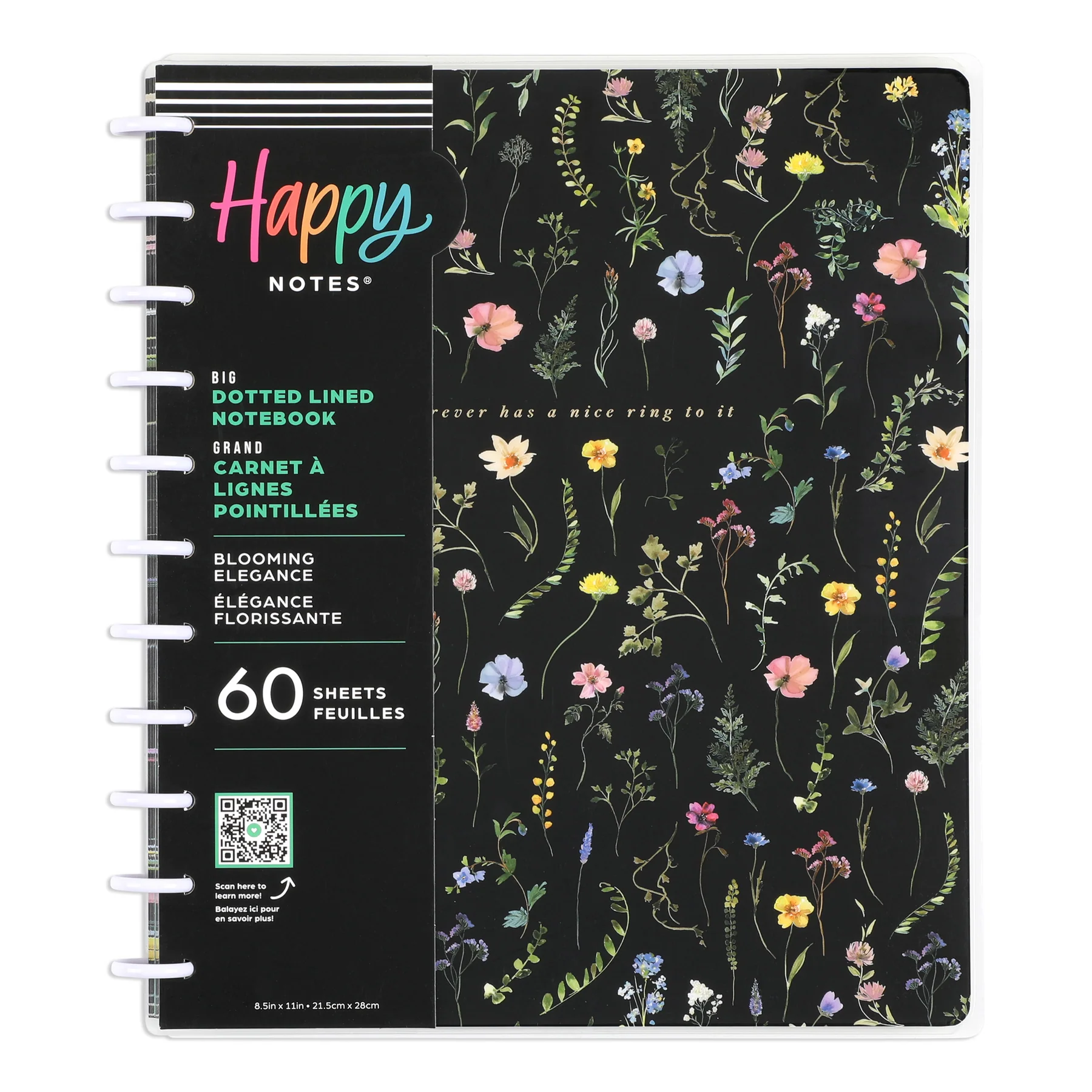 Blooming Elegance Wedding - Dotted Lined Big Notebook - 60 Sheets - Image 8
