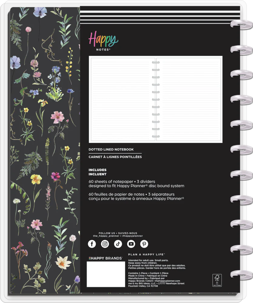 Blooming Elegance Wedding - Dotted Lined Big Notebook - 60 Sheets - Image 9