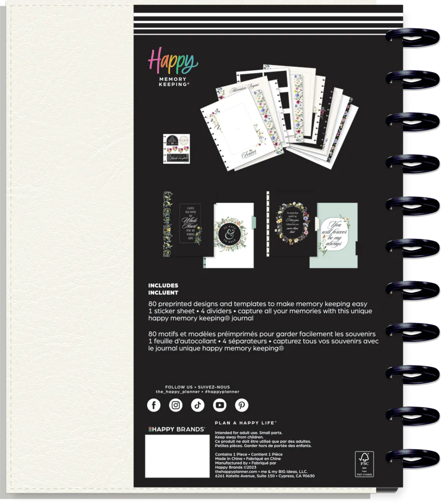 Blooming Romance Wedding - DELUXE Big Happy Memory Keeping Wedding Photo Journal - 80 Sheets - Image 12