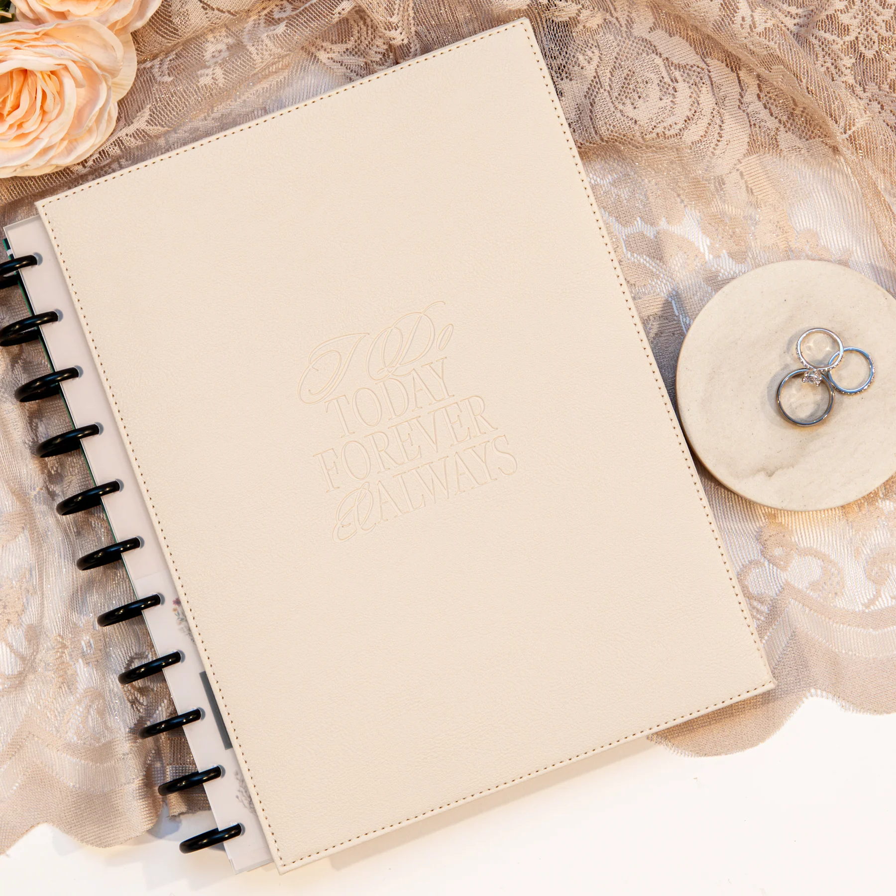 Blooming Romance Wedding - DELUXE Big Happy Memory Keeping Wedding Photo Journal - 80 Sheets - Image 3