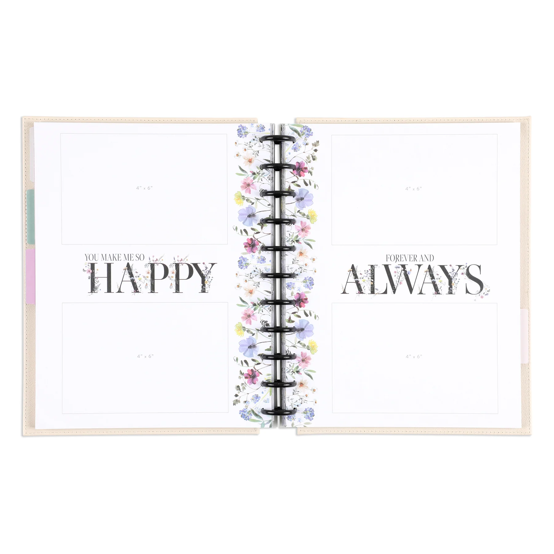 Blooming Romance Wedding - DELUXE Big Happy Memory Keeping Wedding Photo Journal - 80 Sheets - Image 6