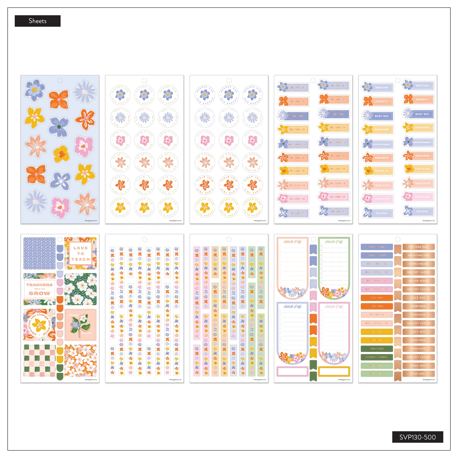 Blossom Bright Teacher - Value Pack Stickers - Big - Image 10