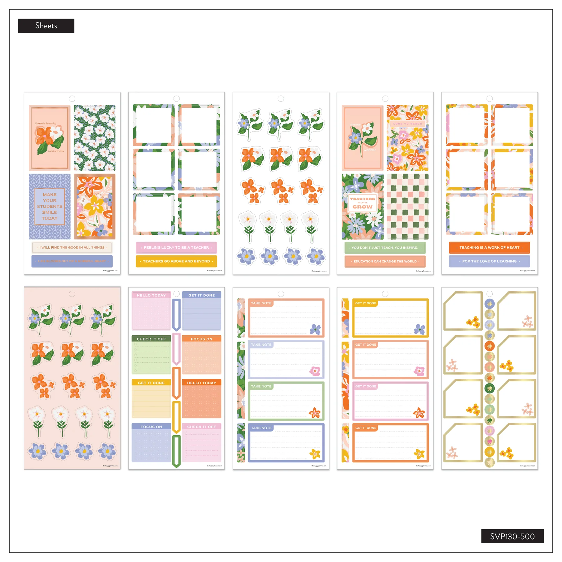 Blossom Bright Teacher - Value Pack Stickers - Big - Image 8