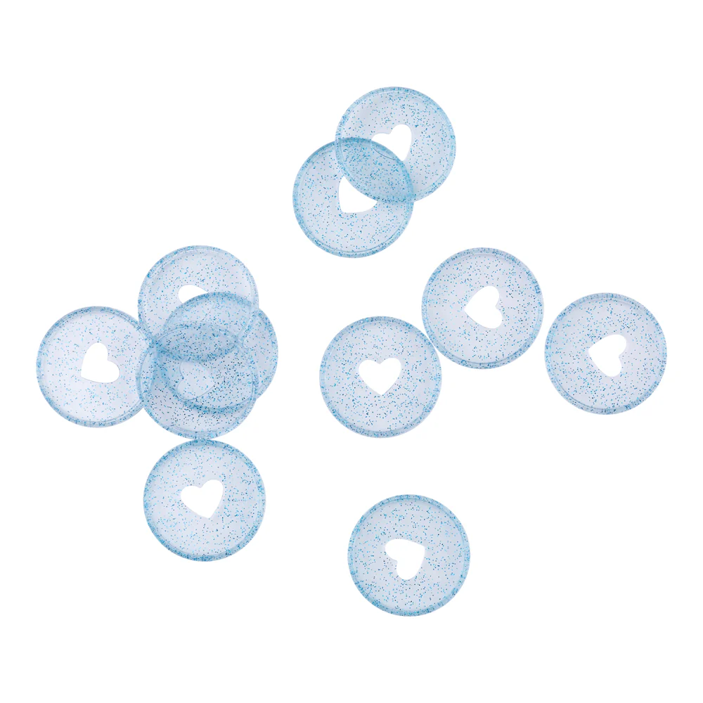 Blue Glitter - Medium Plastic Disc Set - Image 4