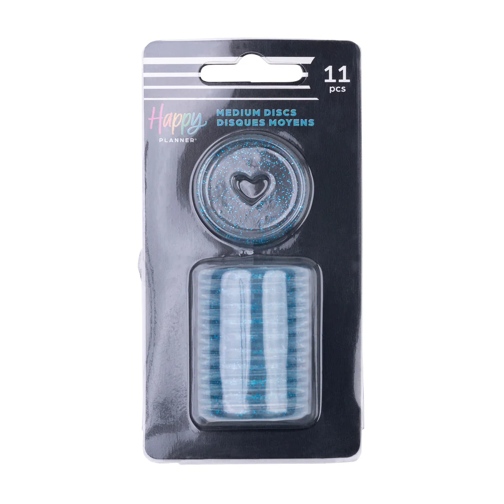 Blue Glitter - Medium Plastic Disc Set - Image 6
