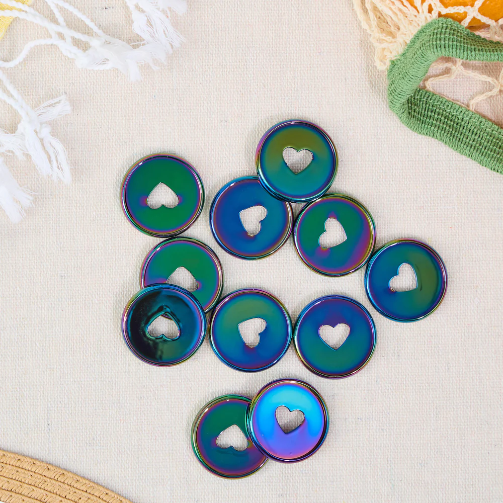 Blue Iridescent - Medium Plastic Disc Set - Image 3
