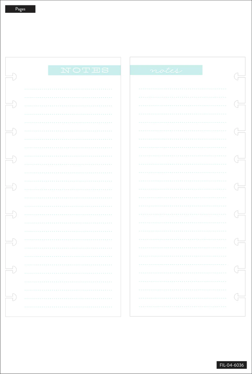 Blue Notes - Classic Half Sheet Filler Paper - 60 Sheets - Image 2
