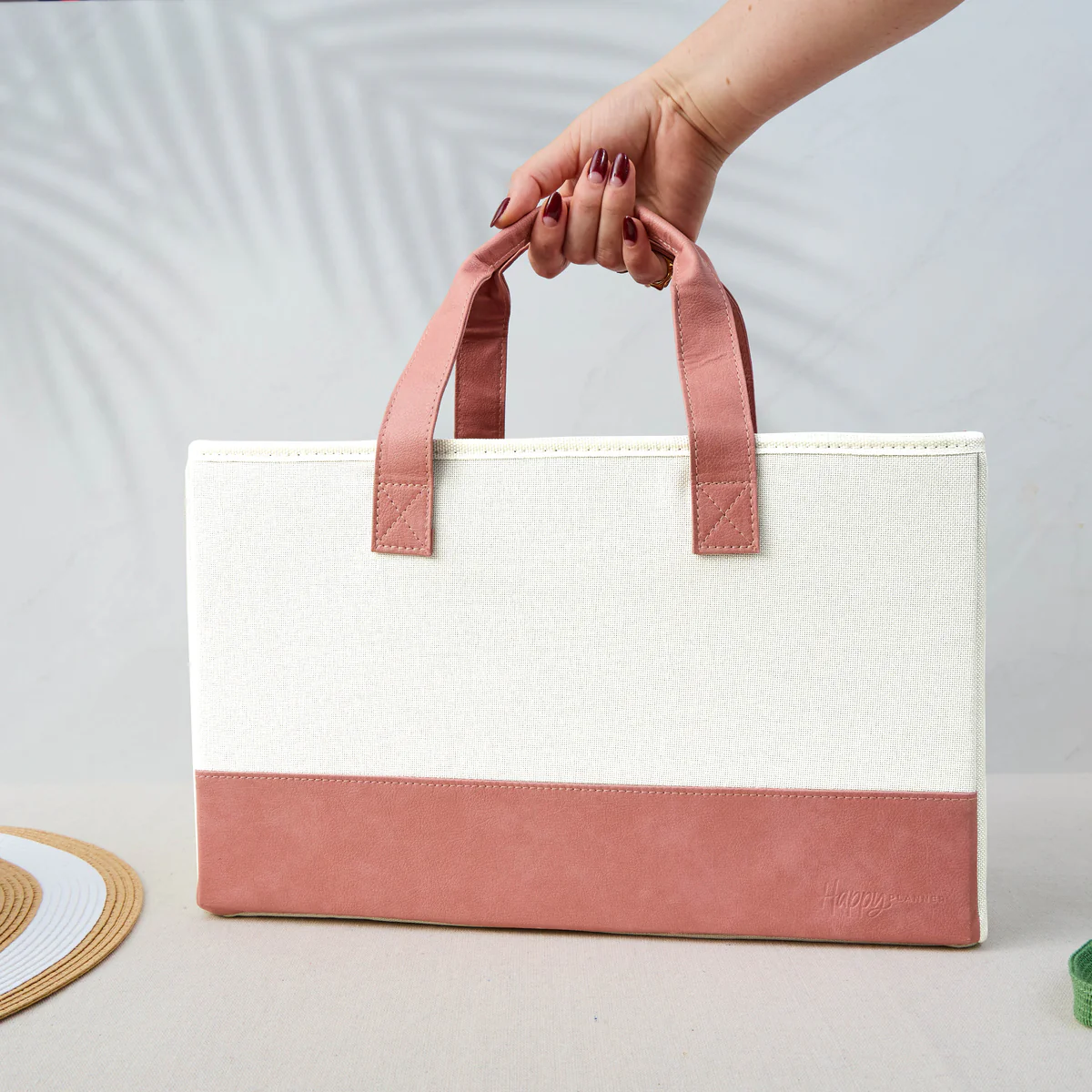 Blush + Cream - Accessory + Planner Storage Tote - Image 3