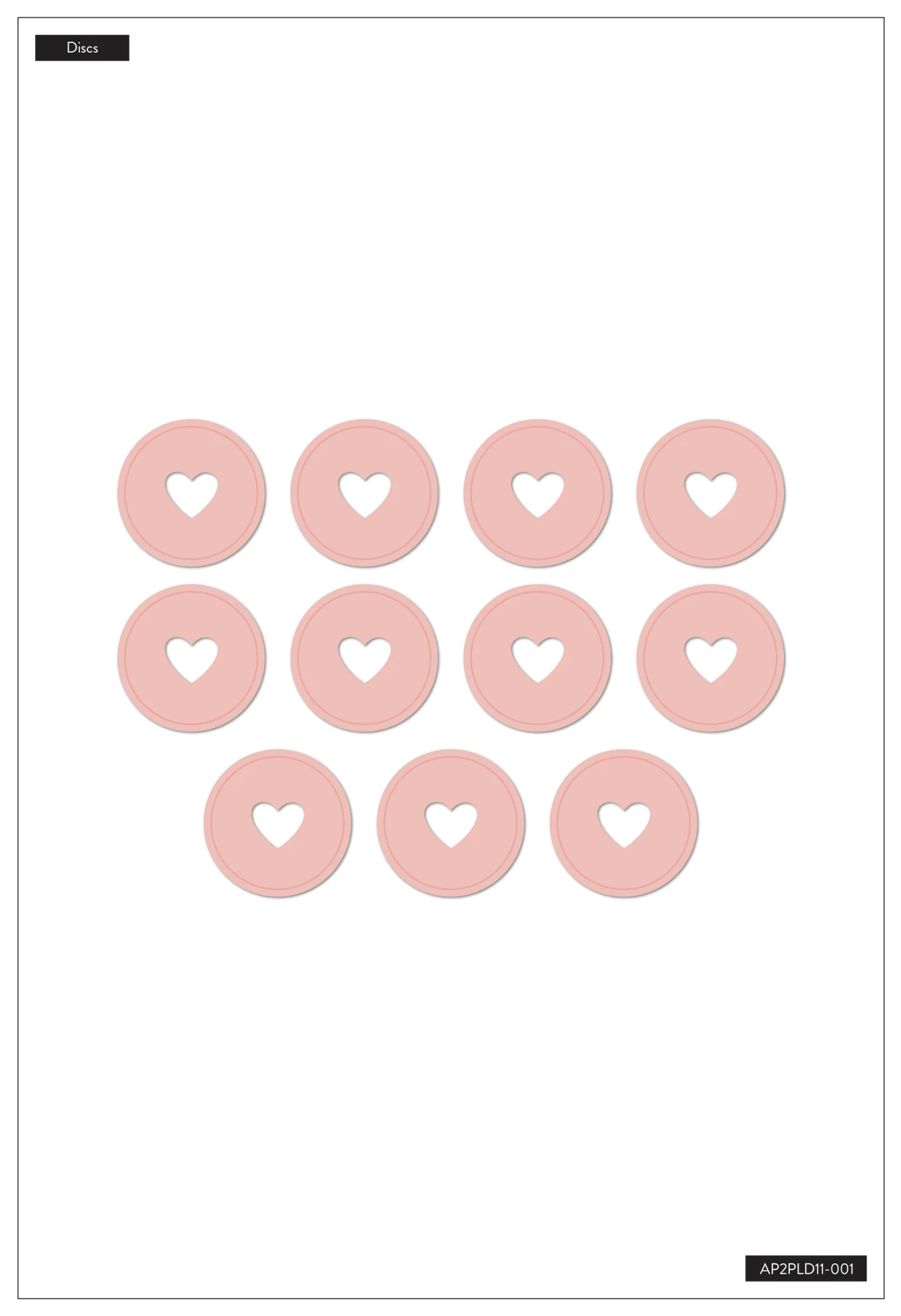 Blush - Medium Plastic Disc Set - Image 2