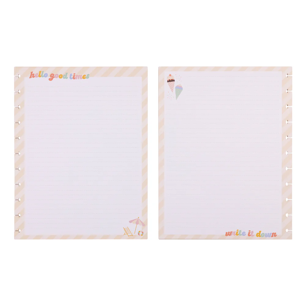 Boardwalk Ice Cream - Dotted Lined Big Filler Paper - 40 Sheets - Image 3
