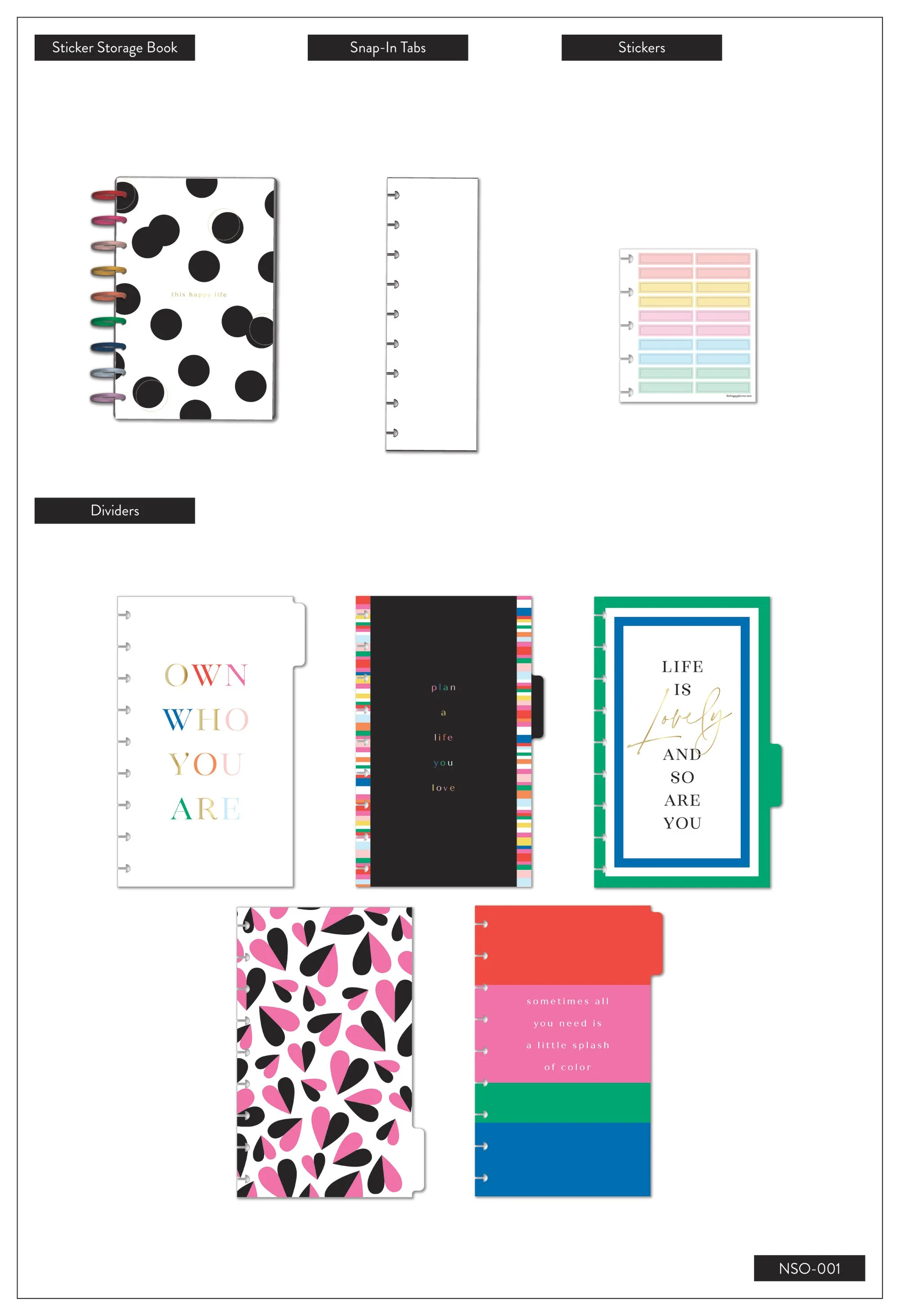 Bold and Bright Disc Bound Sticker Organizer - Image 3