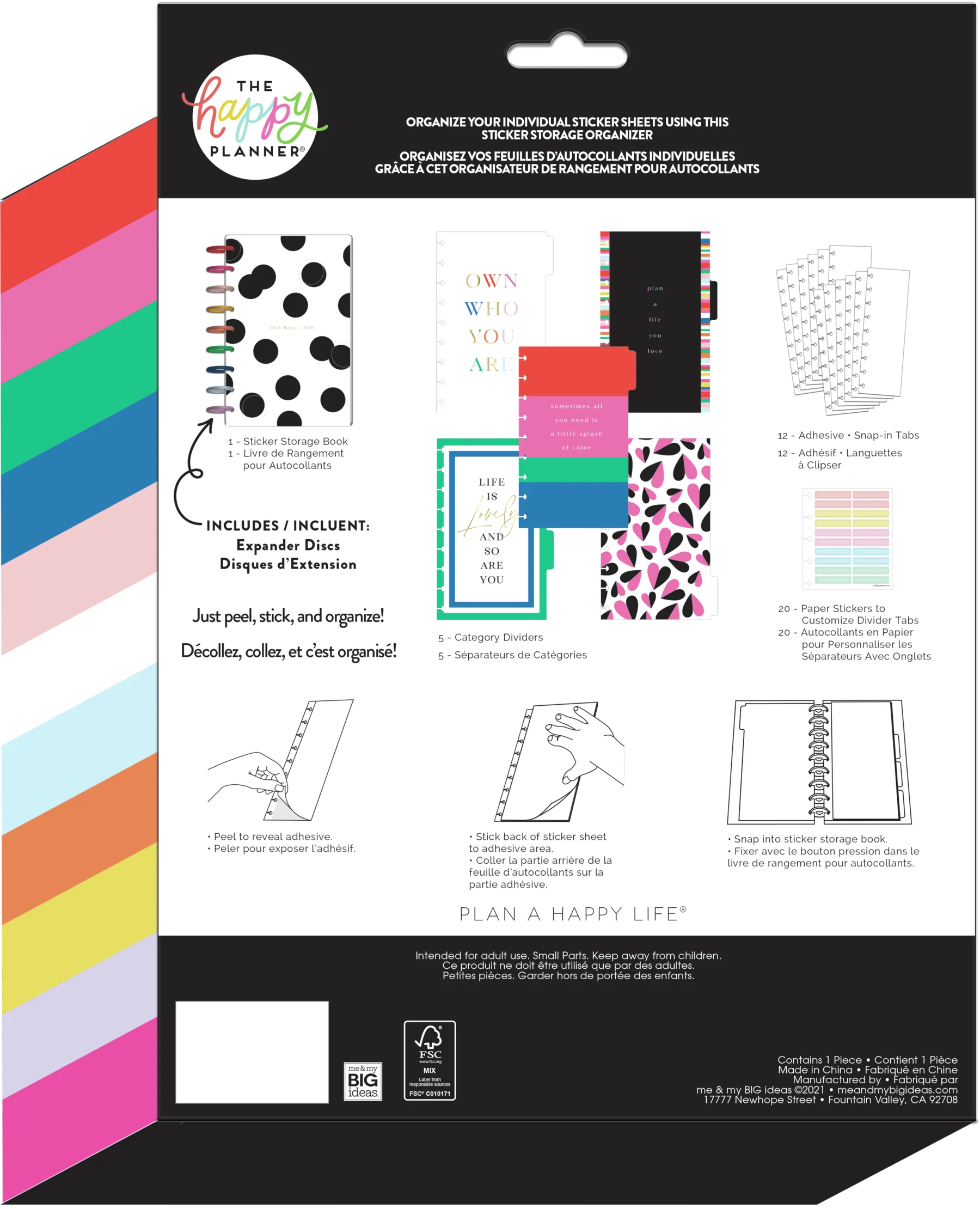 Bold and Bright Disc Bound Sticker Organizer - Image 5