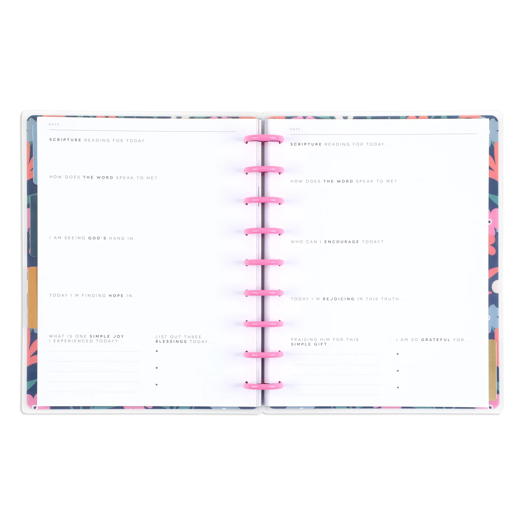 Bold Blossoms - Classic Guided Faith Journal - 80 Sheets - Image 6