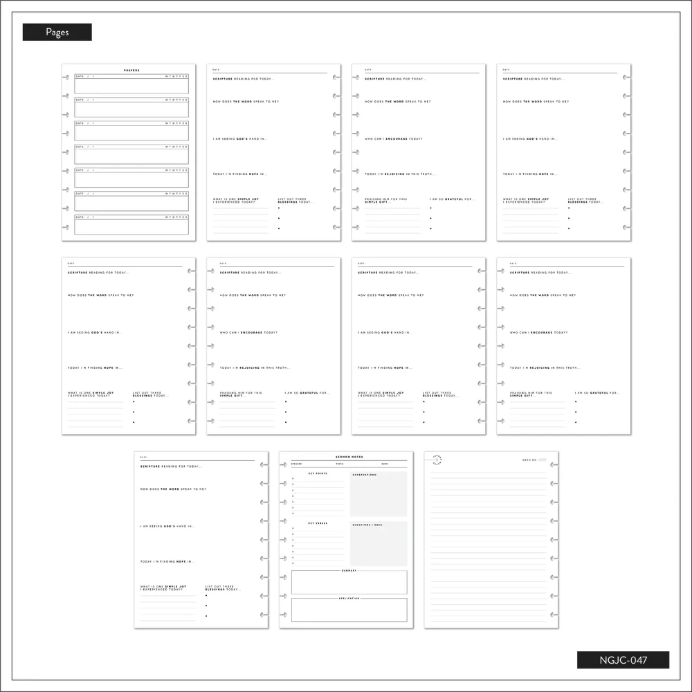 Bold Blossoms - Classic Guided Faith Journal - 80 Sheets - Image 9