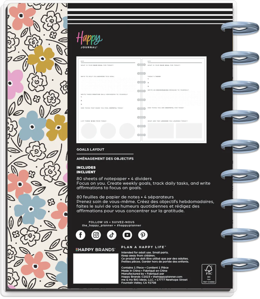 Bold Ditsies - Classic Guided Goals Journal - 80 Sheets - Image 13