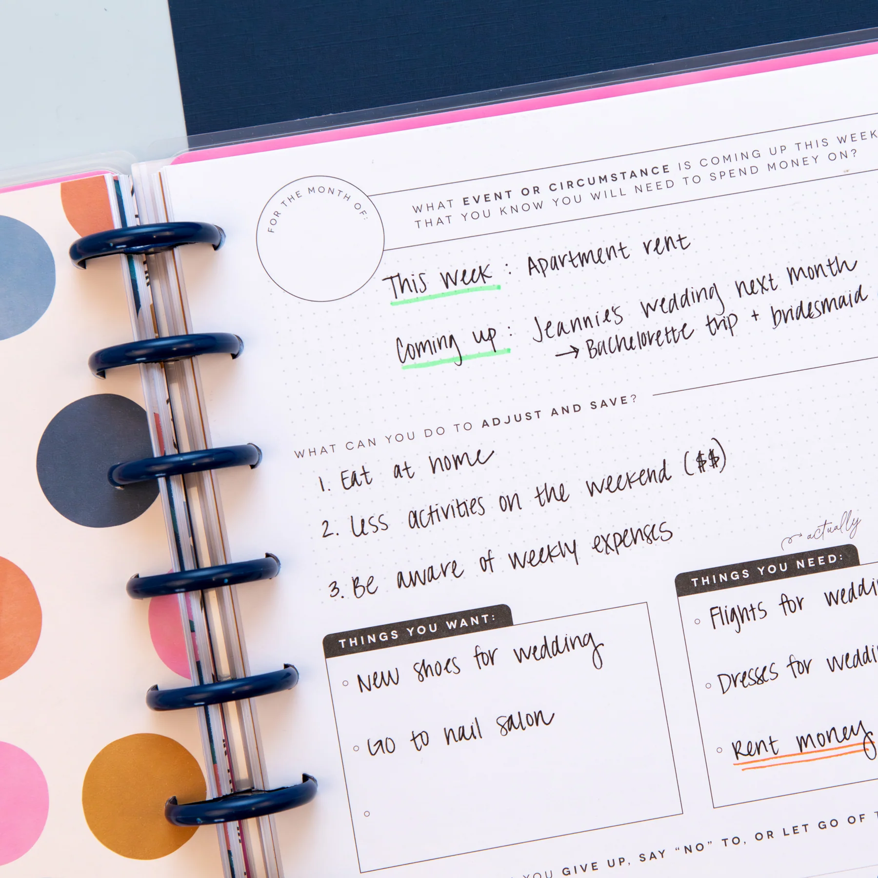 Bold Ditsies - Classic Guided Goals Journal - 80 Sheets - Image 3
