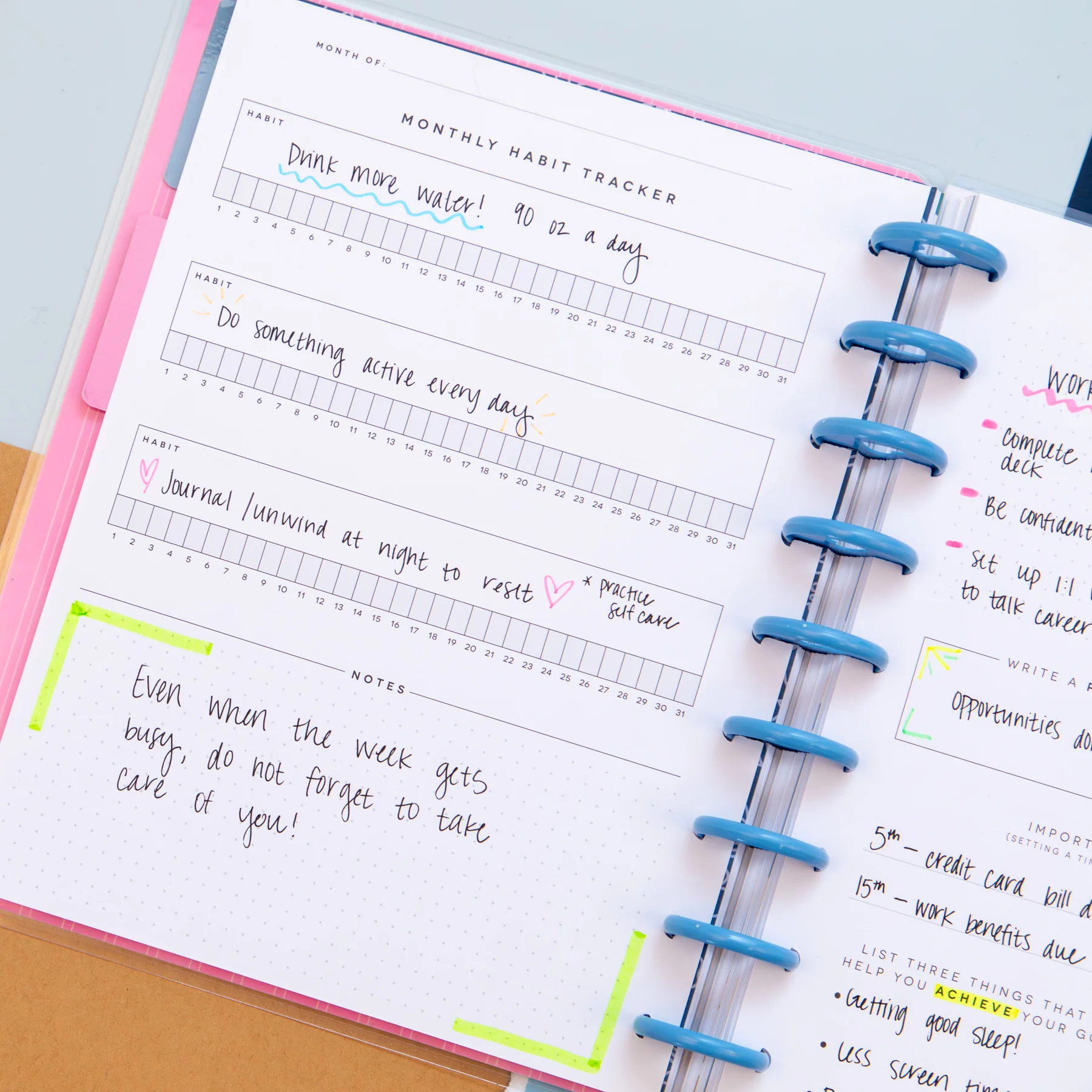 Bold Ditsies - Classic Guided Goals Journal - 80 Sheets - Image 4