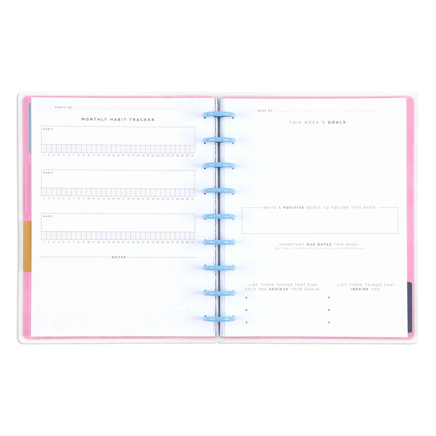 Bold Ditsies - Classic Guided Goals Journal - 80 Sheets - Image 8