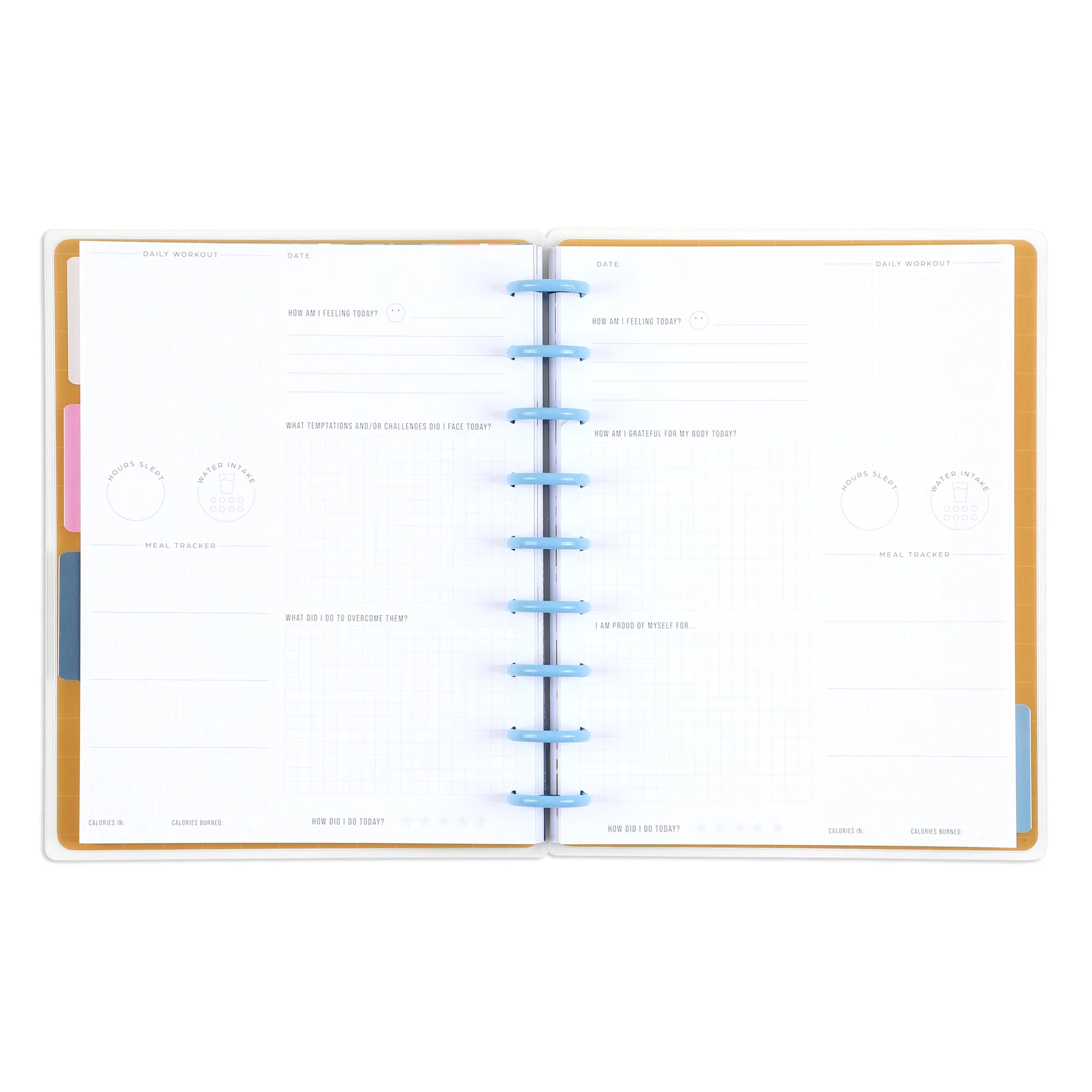 Bold Tiles - Classic Guided Fitness Journal - 80 Sheets - Image 7