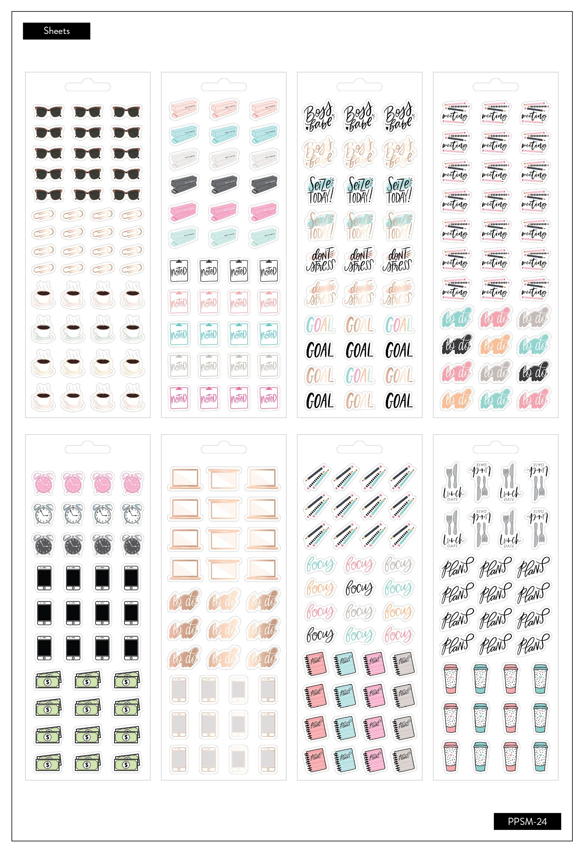 Petite Sticker Sheets - Boss Babe - Image 3