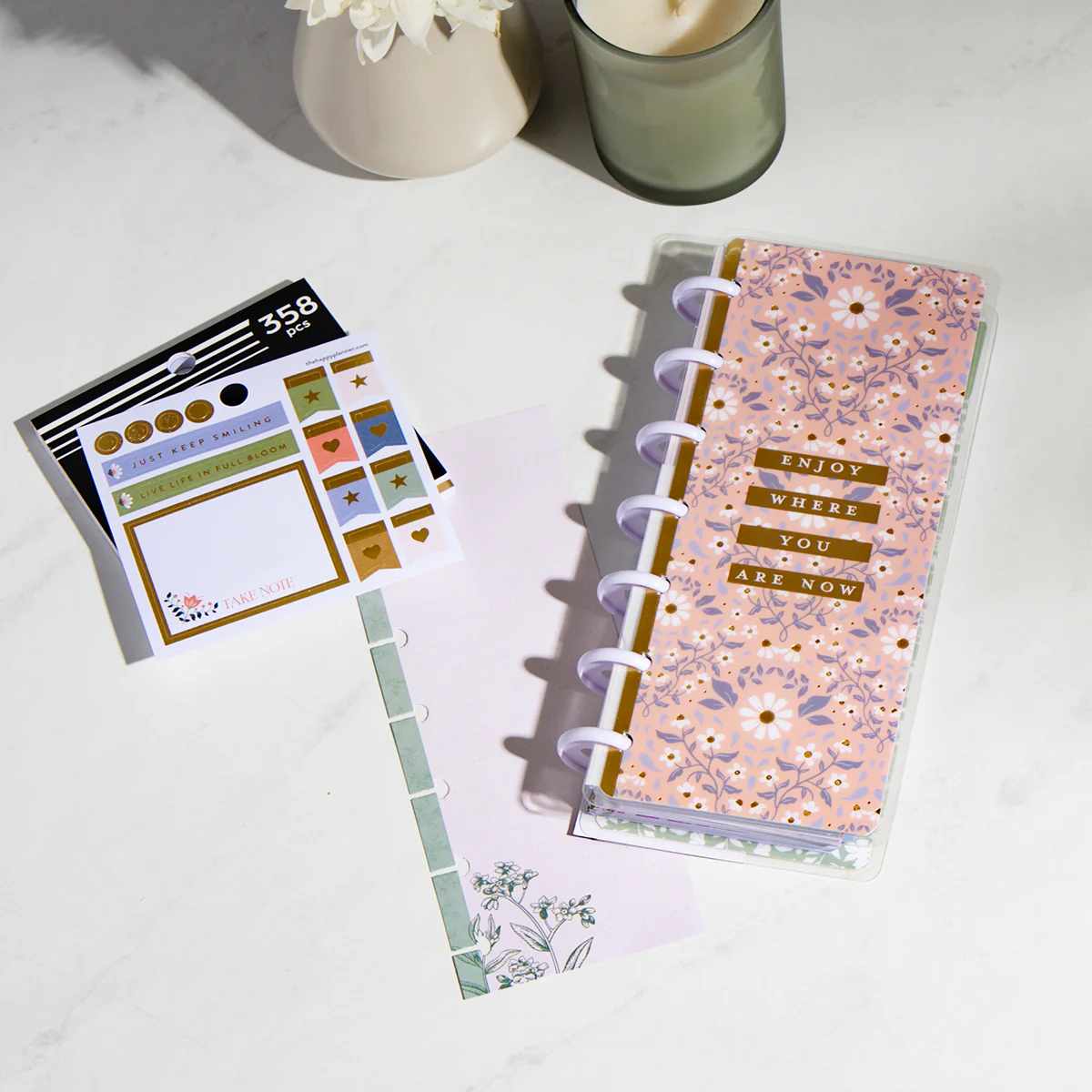 Botanical Blooms - Skinny Mini Undated Planner Bundle - Image 2