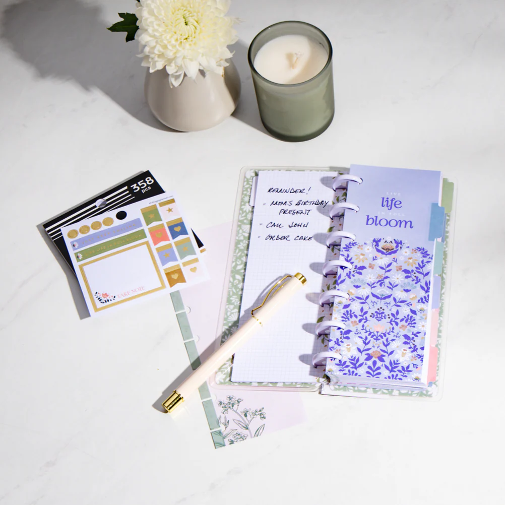 Botanical Blooms - Skinny Mini Undated Planner Bundle - Image 3