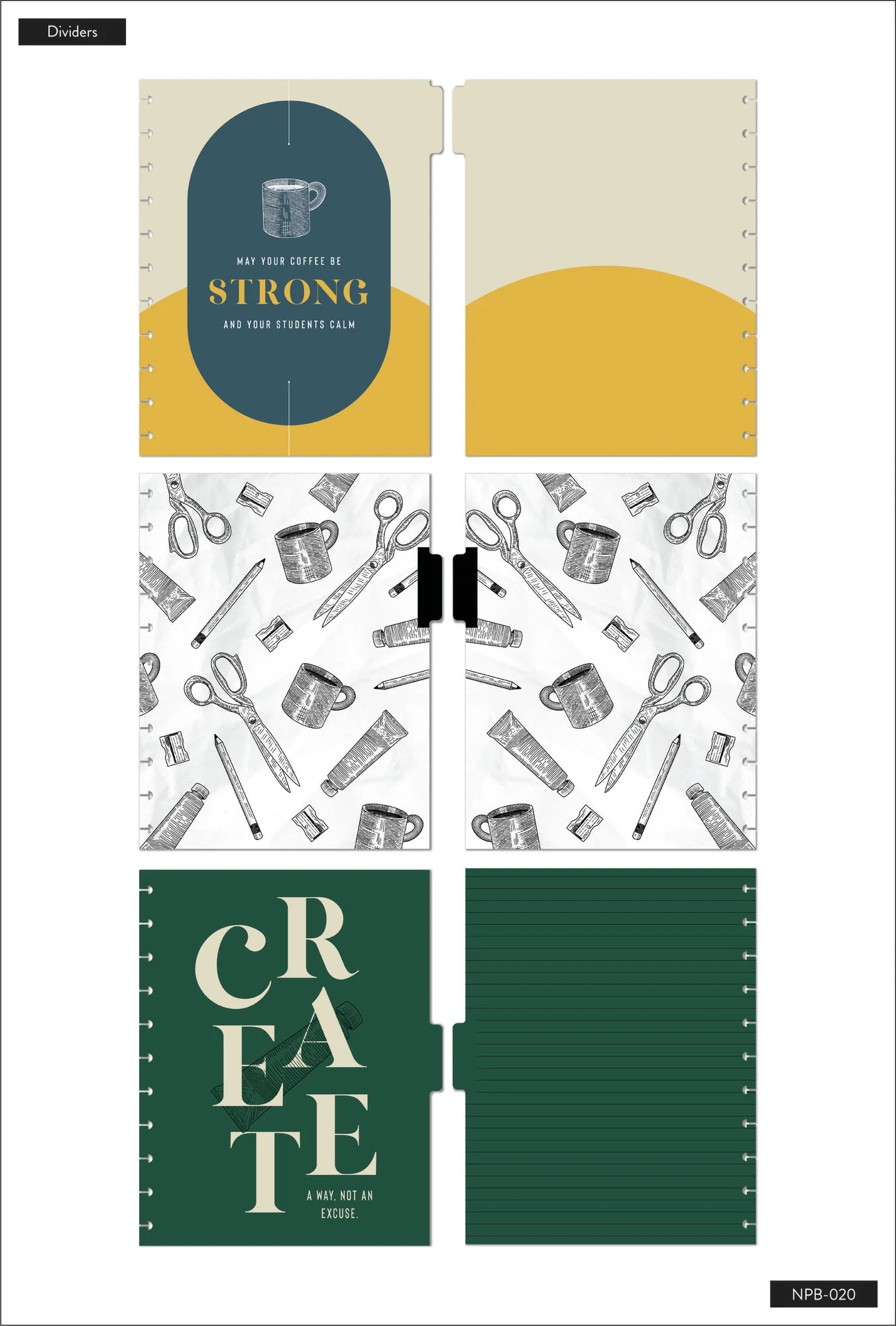 Brave & Inspired Teacher Big Notebook - Image 5