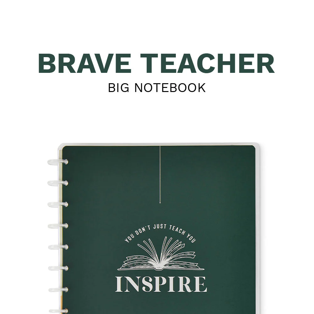 Brave & Inspired Teacher Big Notebook - Image 8