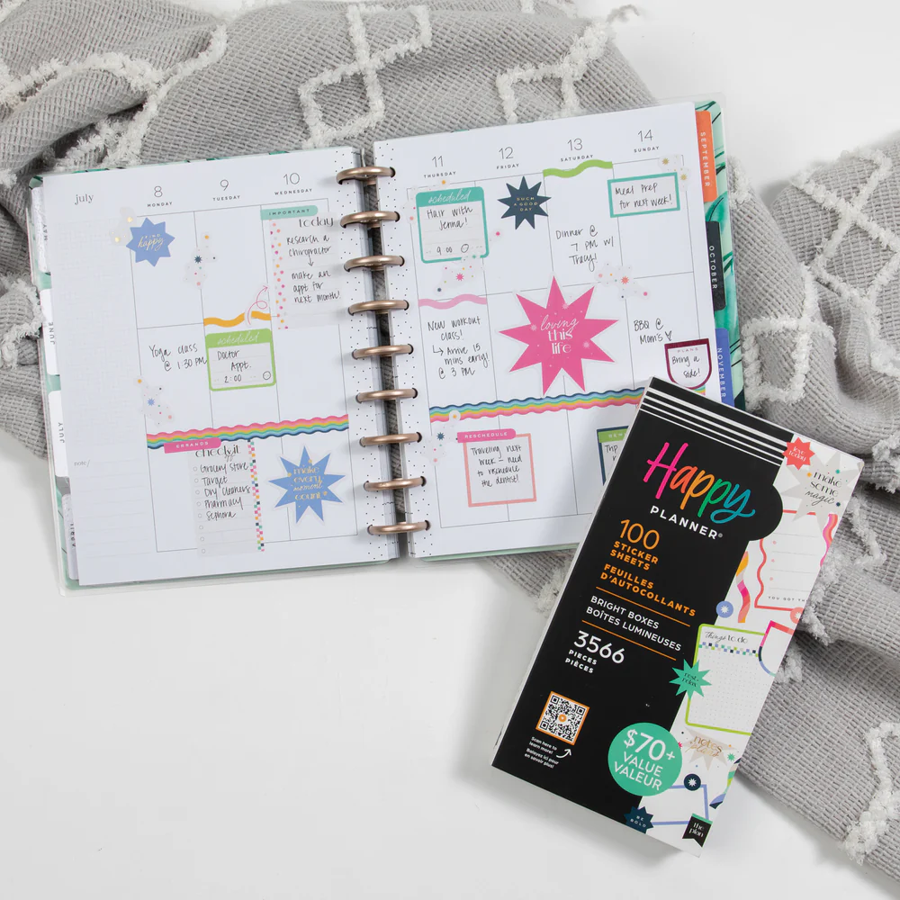 Bright Colorful Boxes - Mega Value Pack Stickers - 100 Sheets - Image 3