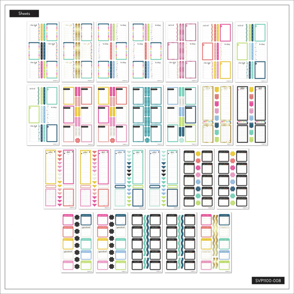 Bright Colorful Boxes - Mega Value Pack Stickers - 100 Sheets - Image 6